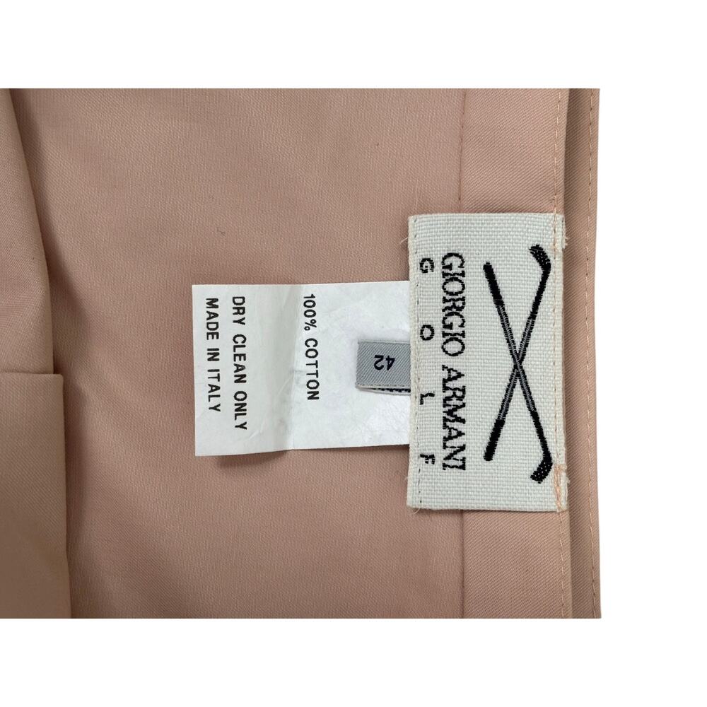 Giorgio Armani Golf Wrap Skirt Beige Cotton Mini Skirt Italy Size 42 - Picture 2 of 9